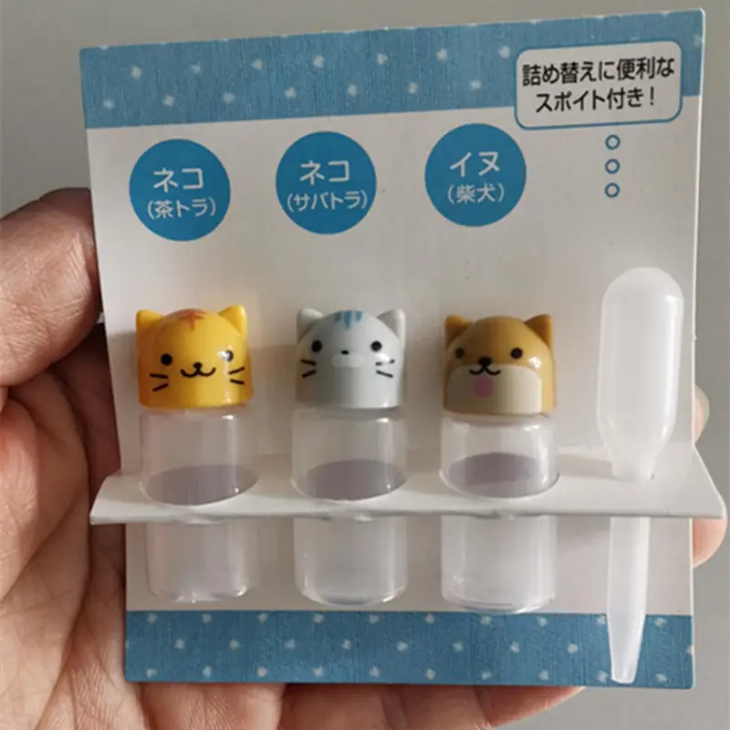 3 шт./компл. мини-бутылка для приправ и соуса маленькие контейнеры Симпатичный кот