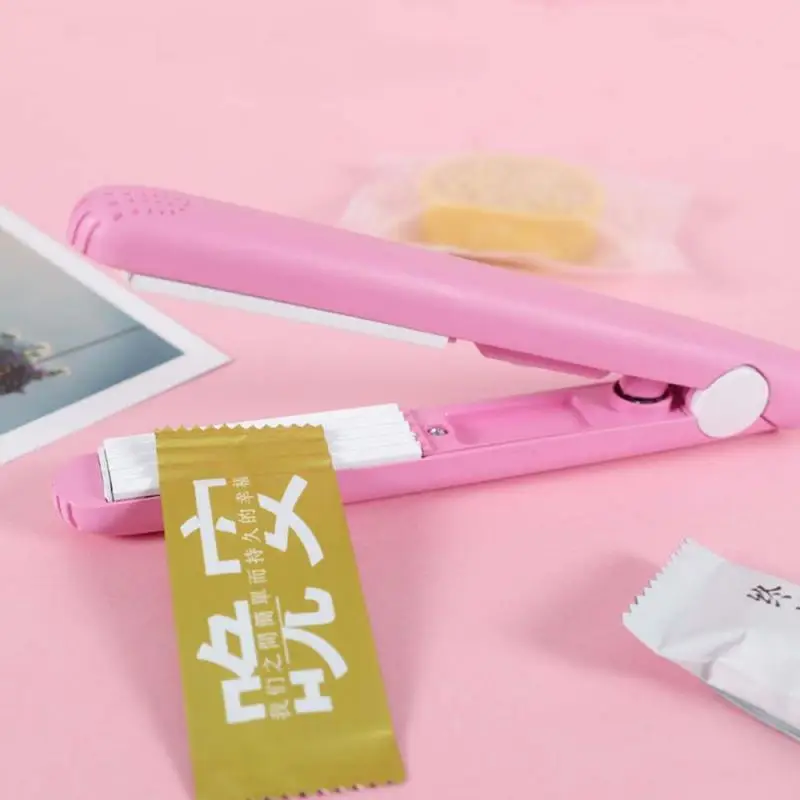 Бытовой пищевой вакуумный упаковщик Портативный зажимы полиэтиленового пакета