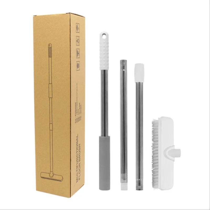 

Bathroom Long-handled Brush Adjustable Bristles Scrub Toilet Bath Brush Ceramic Tile Floor Cleaning Brushes Wash Mop Floor Clean