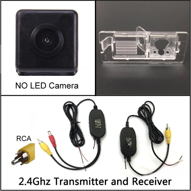 wireless n NO LED Для Renault Twingo 2/Twingo II 2007- камера заднего вида ночного видения камера заднего вида Автомобильная камера заднего вида HD CCD широкий угол - Название цвета: wireless n NO LED