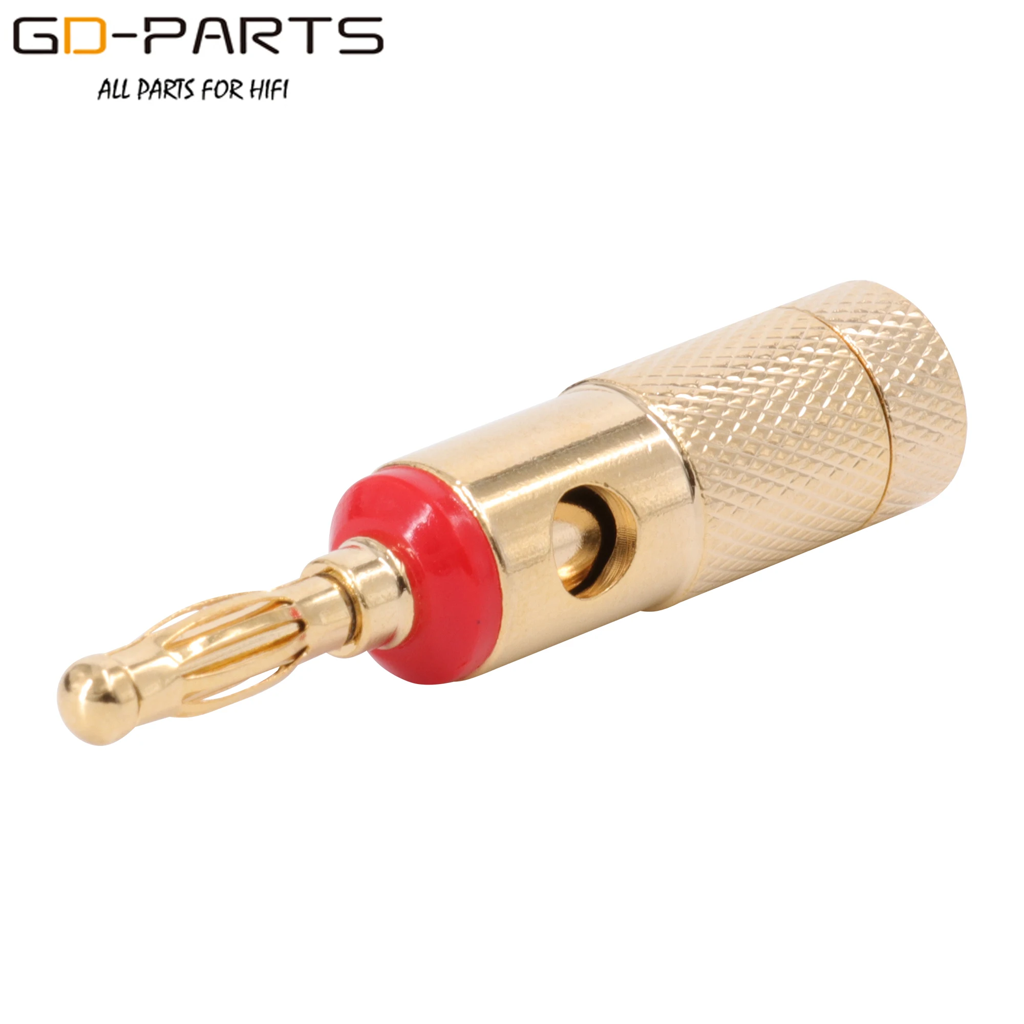 Позолоченный латунный штекер типа банан для динамика 4 мм Женский Соединительный
