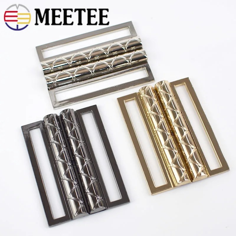 2pcs 50x40mm Women Metal Buttons Down Coat Belt Buckles Clothes Hasp Hooks DIY Decorative Sewing Accessories KY732|Пуговицы| |