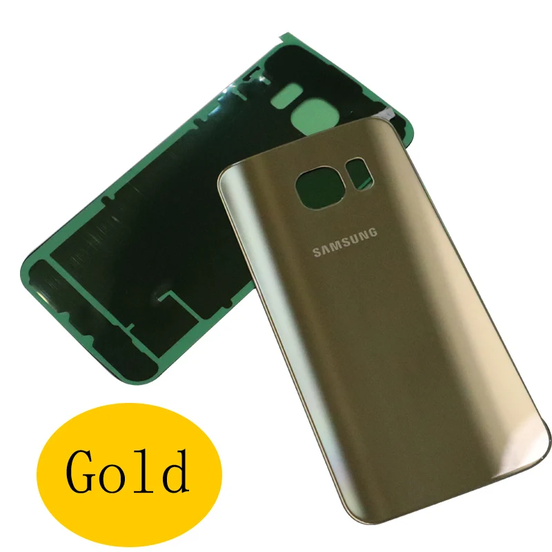Gold Чехол для samsung S6 edge с 3D стеклом для задней панели, чехол для samsung GALAXY S6 G920F G925F, чехол для корпуса - Цвет: Gold