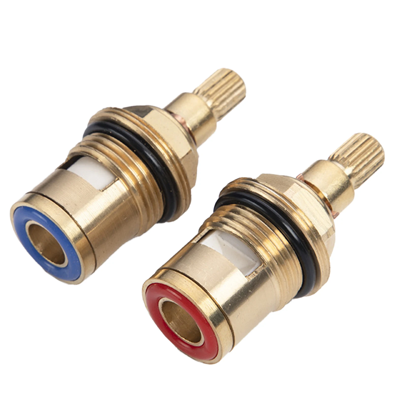 

2pcs Portable Ceramic Disc Tap Valve Universal Replacement Professional Bathroom For Kitchen Quarter Turn Easy Install