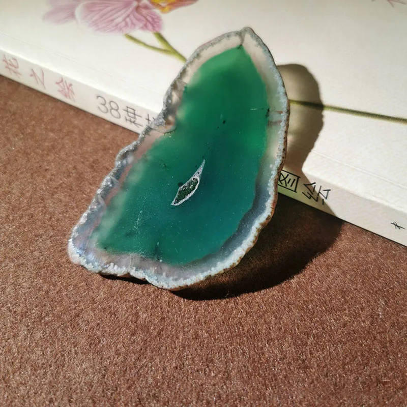 10pcs original real agate crystal stone slice for diy pendant cell phone holder stand bracket with irregular shape stone free global shipping