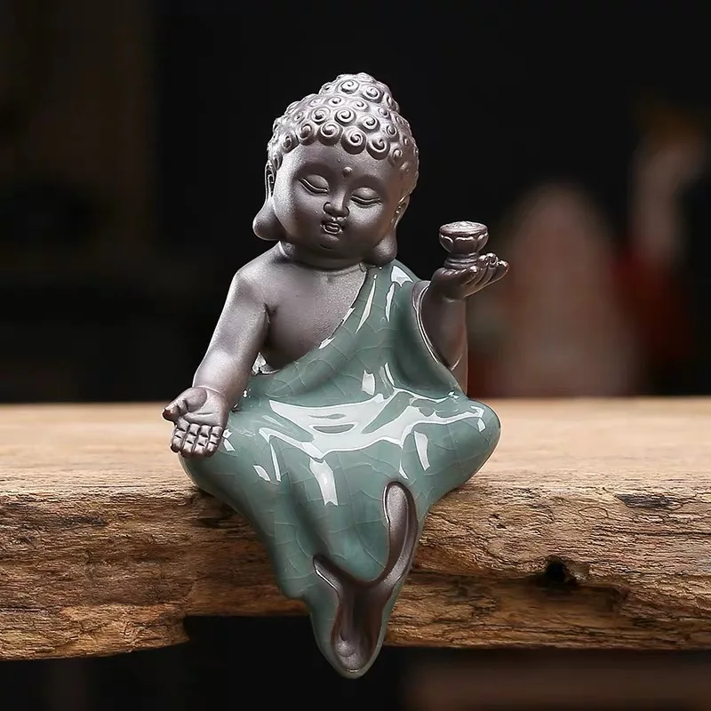 Керамический маленький монах чай питомец креативный рисунок Будды Гуаньинь