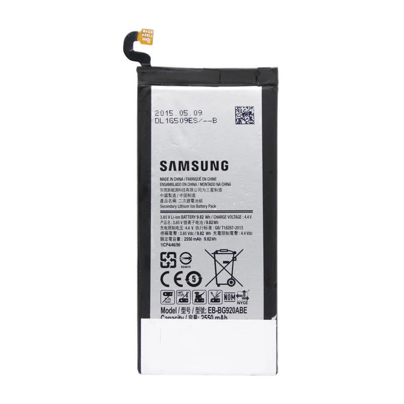 Samsung запасной телефон Батарея EB-BG920ABE Замена для samsung Galaxy S6 G9200 G9208 G9209 G920 G920A G920F G920I