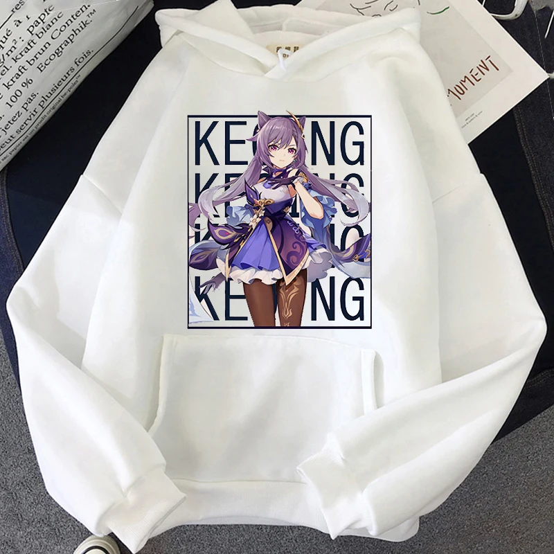 

Women Hoodies genshin impact pattern Print Oversized hoodie Hot Game Women's sweatshirt Unisex Autumn Long Sleeve Clothes Tops