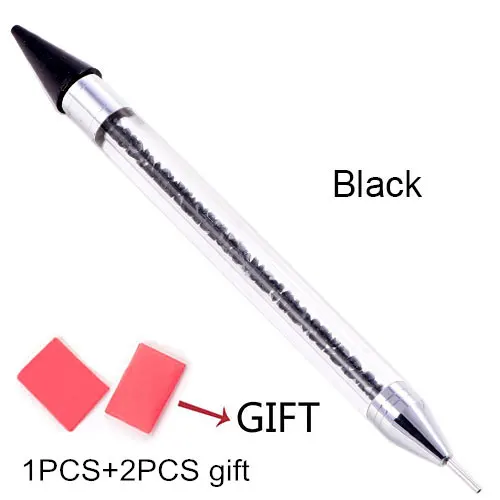 Black-1PCS Белый карандаш бумажный деревянный карандаш палочки горячей фиксации Стразы не горячей фиксации Стразы Diy инструменты B1972 - Цвет: Black-1PCS