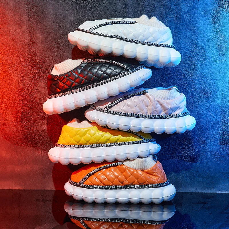 Тапочки мужские/женские на толстой подошве брендовые водонепроницаемые