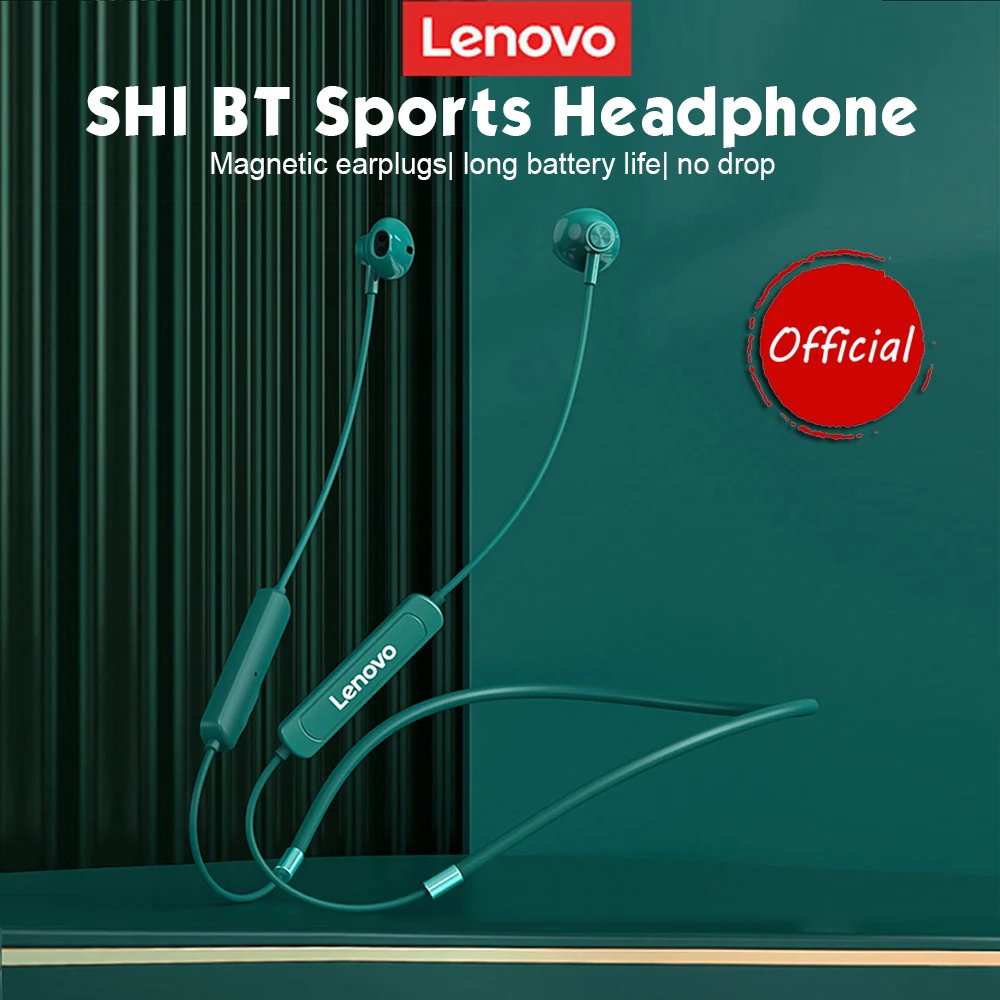 Беспроводные наушники Lenovo SH1 Bluetooth 5 0 IPX5 водонепроницаемая Спортивная гарнитура с