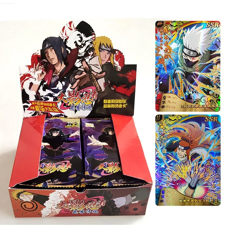 Tarjetas de Naruto Uzumaki Uchiha Sasuke Tcg, carta, Uzumaki, Sasuke, Haruno, Sakura, Hatake, Kakashi, regalo para ni&ntilde;os-0