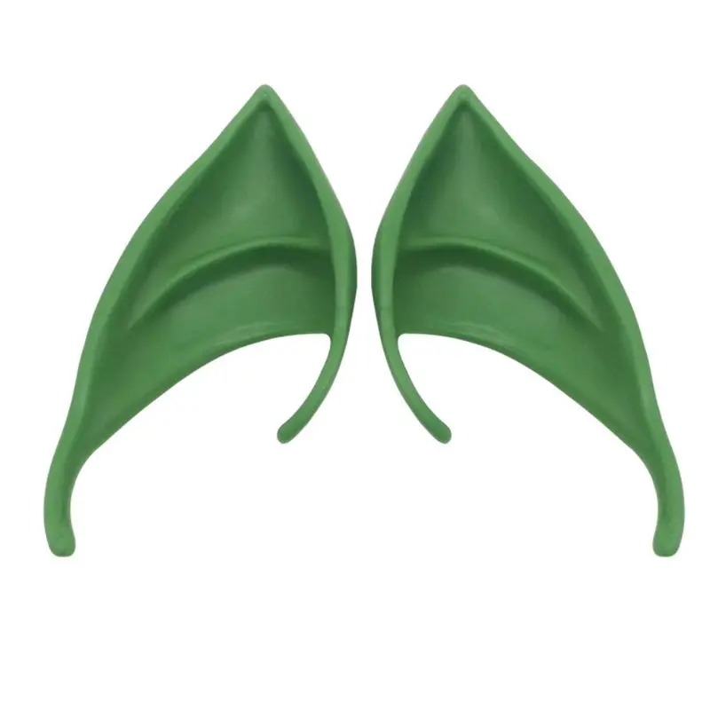 Green Short 1 пара вечерние костюмы на Хэллоуин эльфийские уши аниме сказочные костюмы вампира латексные - Цвет: Green Short