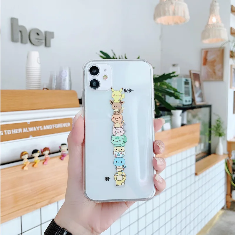 Одежда с изображением покемона Пикачу телефонные чехлы для Apple IPhone 11 Pro Max 12 мини