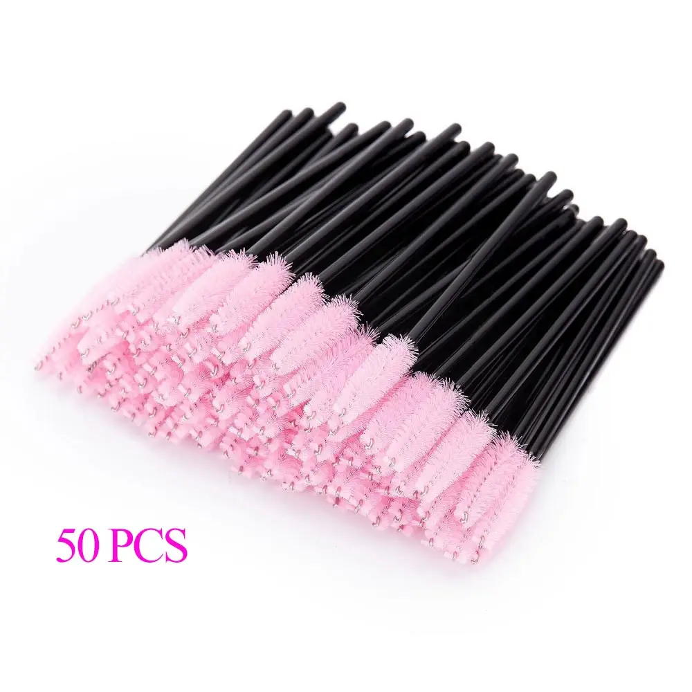 50Pcs Make Up Brushes Eyelash Brush Disposable Mascara Wands Applicator Eye lashes Cosmetic maquillaje For Makeup Tool | Красота и