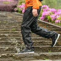 men women raincoats outdoor waterproof windbreak motorcycle bicycle raincoats ride rain pants for cycling hiking trip