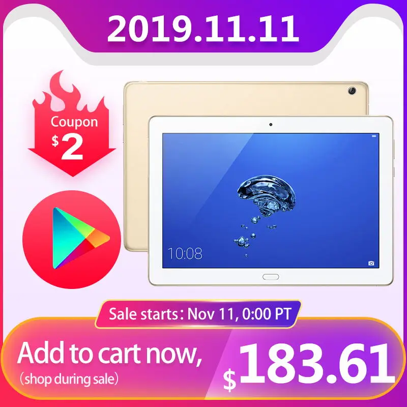 Huawei Honor Waterplay 10,1 huawei Mediapad M3 Lite WP планшетный ПК Водонепроницаемый IP67 Android 7,0 Kirin 659 Восьмиядерный 1920*1200 8.0MP