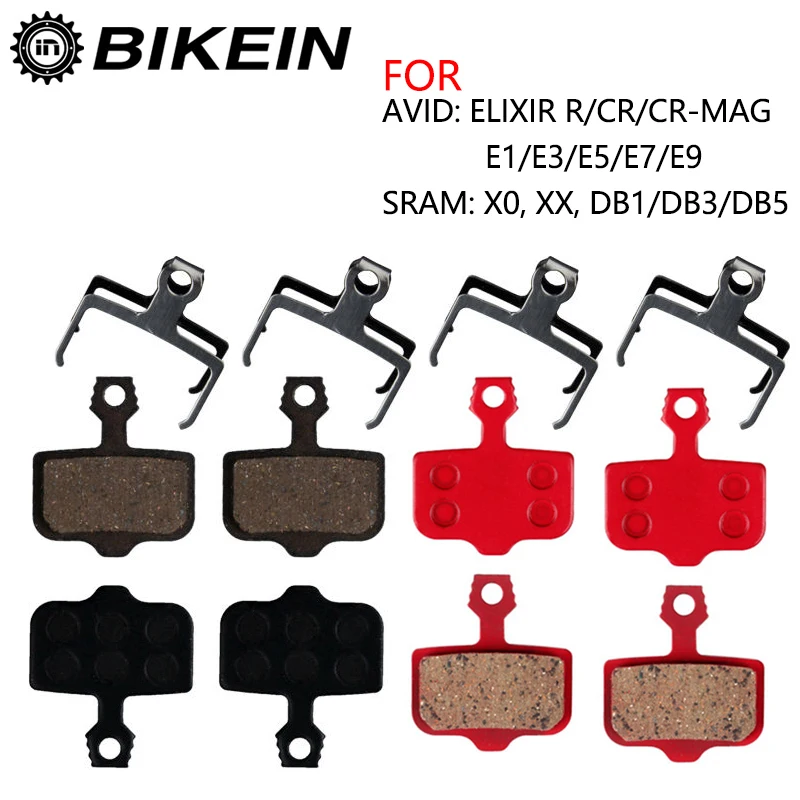 

4 Pairs Resin/ceramic/Full metal Bike Disc Brake Pads For Avid Elixir R/CR/CR-MAG/E1/3/5/7/9 SRAM X0 XX DB1/3/5 MTB Brake Pad