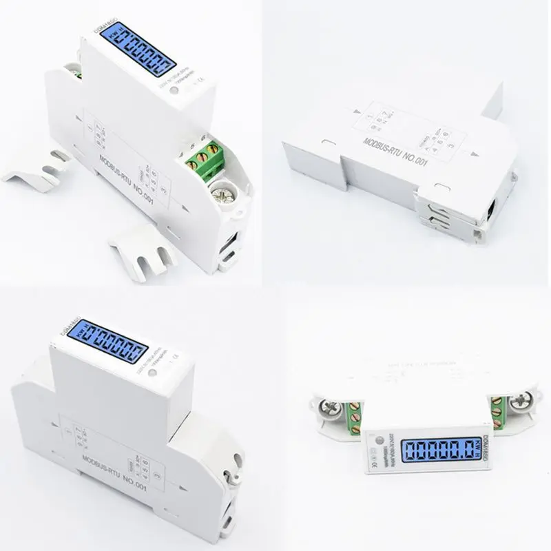 5(100A) однофазный Din рейка RS485 Modbus RTU счетчик энергии кВт/ч ватт энергии|Измерители