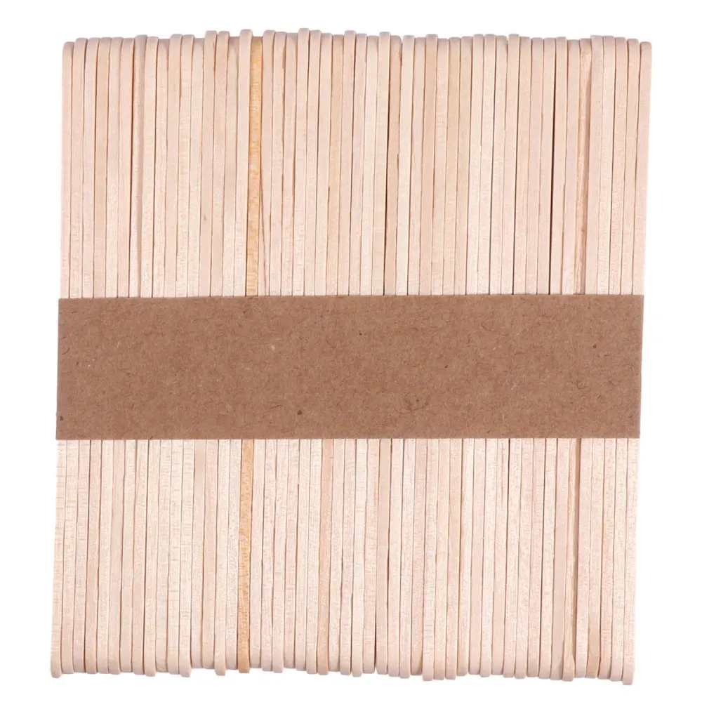 

300pcs Multifunctional Wax Stick Practical Wax Rod Hair Removal Wooden Wax Stick Beauty Mask Wax Stick with 200pcs Hair Removal