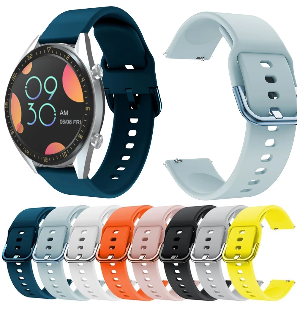 

silicone 22mm Watch strap band for Huawei Watch GT2 46mm /GT 2e Sport Smart Wristbands on Huawei honor magic 2 46mm belt