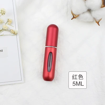 Красный 5ML Cosmetic Storage Perfume Bottle Scent Pump Spray Case Cosmetic Containers With Atomizer Travel Cosmetic Storage Accessories - Цвет: Красный