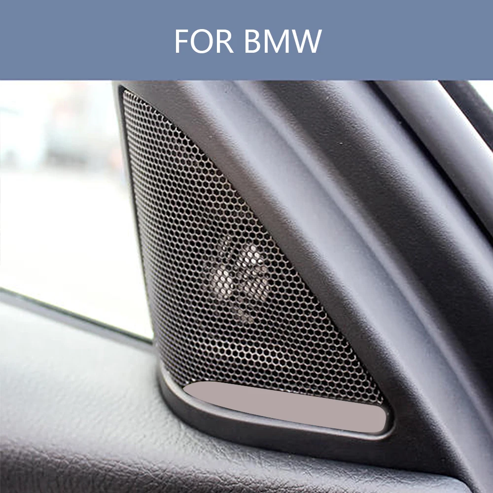 

Car tweeter cover trim for BMW F48 X1 auto front door speaker audio decor cover horn loudspeaker trumpet protection case shell