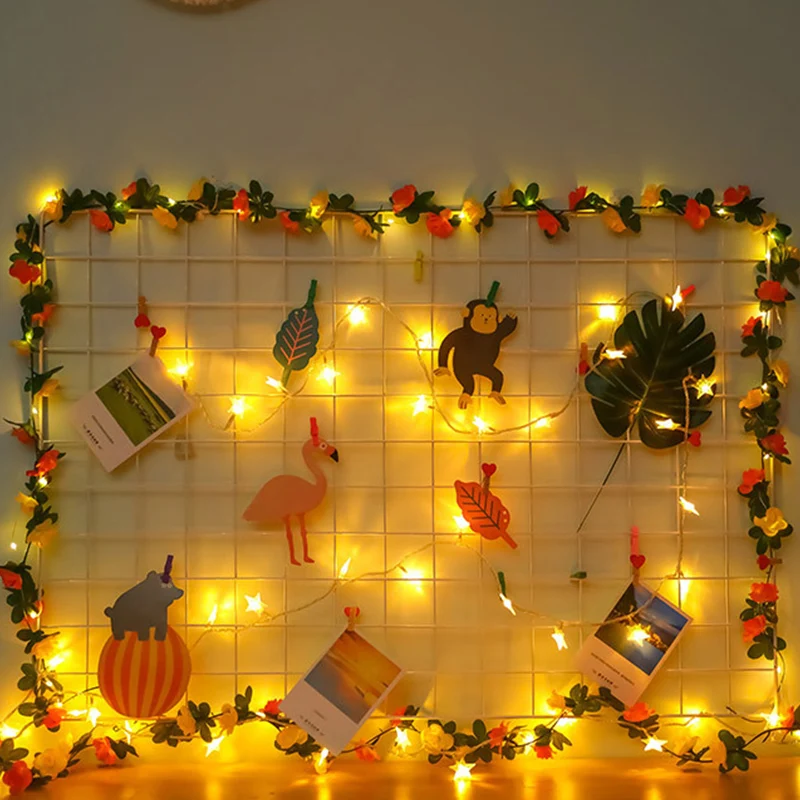 Осенняя Свадебная гирлянда из искусственных цветов 250 см | Дом и сад