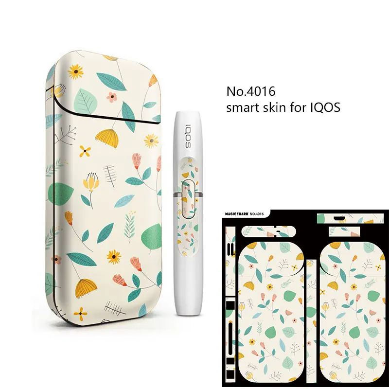 Волшебная Акула модная Сова орел череп лист стикер для IQOS 2 4 Plus Пленка чехол +