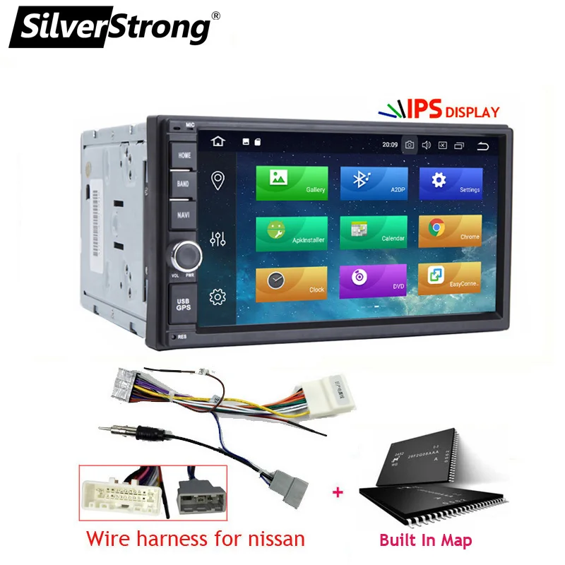 SilverStrong Android9.0 8 ядерный 4G 64G Универсальный 2Din радио Автомобильный gps двойной DIN радио TEF6686 мультимедиа авторадио-XJ7001 - Цвет: XJ7001-ZX5-forNISSAN