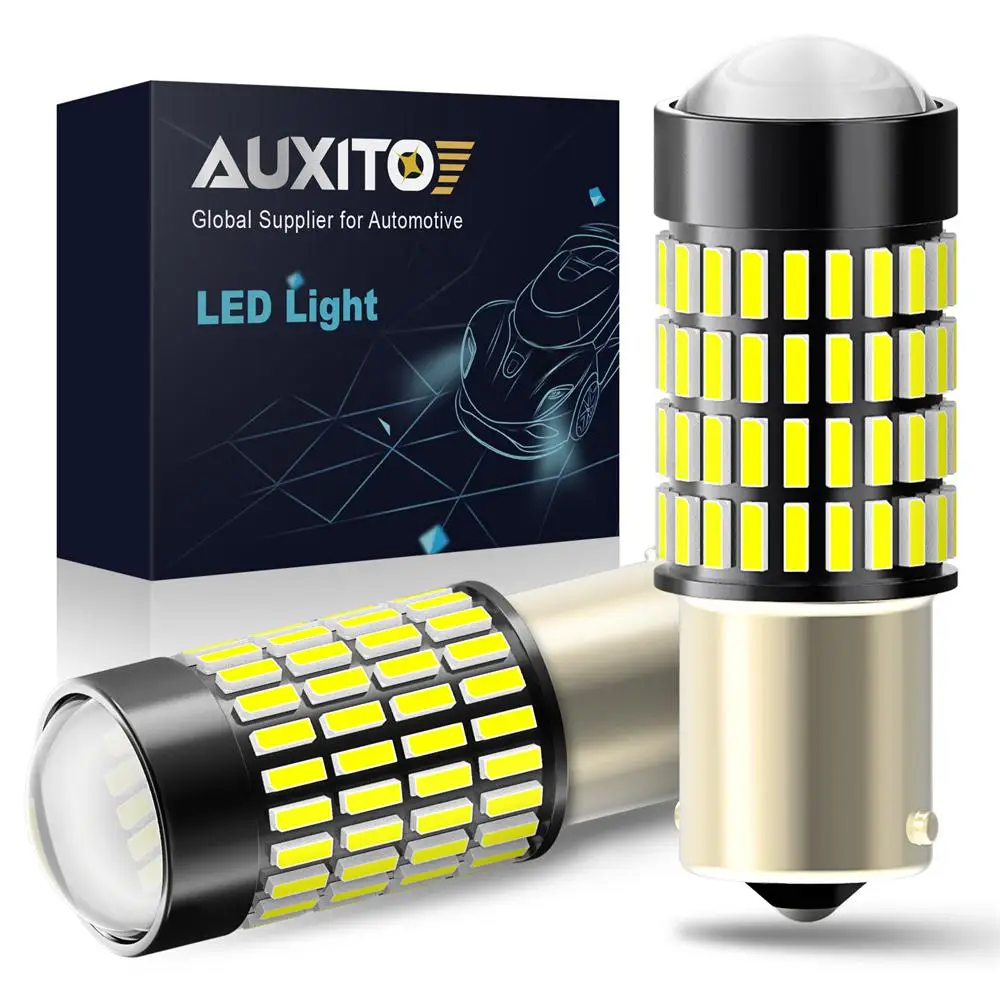 AUXITO 2X 1156 P21W BA15S Автомобильный светодиодный задний светильник W16W 921 T15