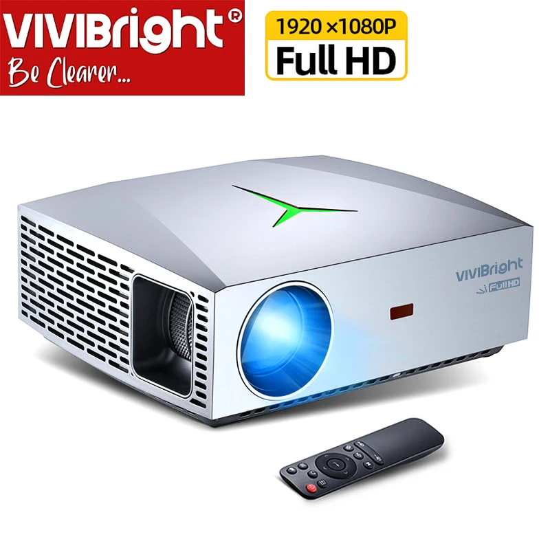 Купон на $10 США VIVIBright Real Full HD 1080P проектор F40 Wi-Fi Bluetooth поддержка 3D tv Box PS4 HDMI