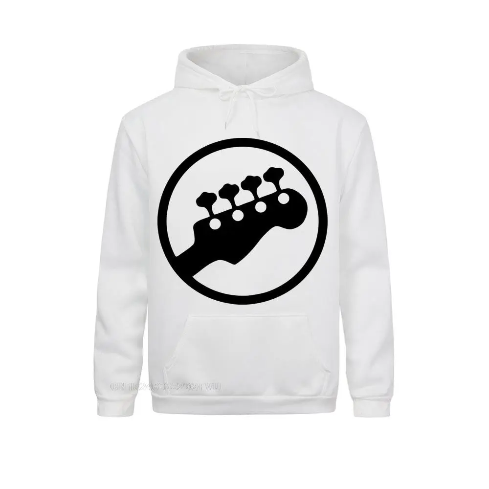 Men Bass Headstock Guitar Symbol Guitarist Player Musicians Music Rock Hoodie Funny Birthday Gift For Anime Cotton Women Tee