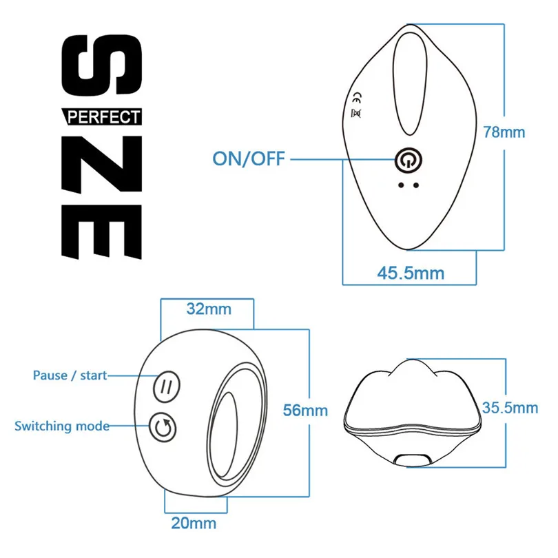 Невидимый носимый беспроводной пульт дистанционного управления вибраторы палка