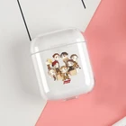 Прозрачные чехлы Ateez Chibi для Apple Airpods 3, 2, 1, беспроводные наушники Bluetooth, чехол для Airpods Pro Coque