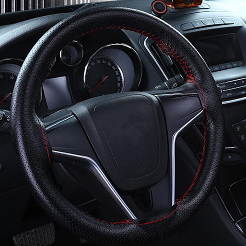 Фото Автомобильный руль диаметром 38 см искусственная кожа для Skoda Octavia Fabia Rapid Superb Yeti