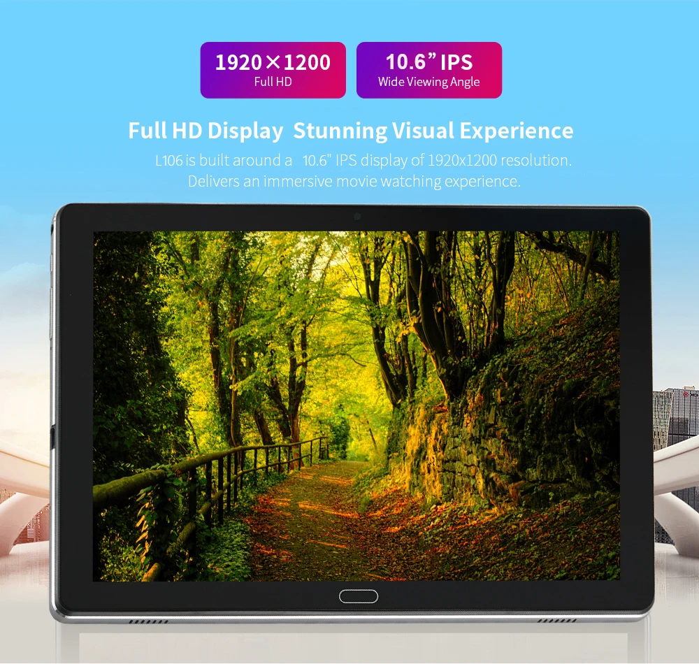 Newest Deca Core Tablet PC 10.6 inch 1920*1200 2.5K IPS Screen 6GB RAM 128GB ROM 13.0MP 5G WiFI Dual 4G Tablets 10.1 планшет