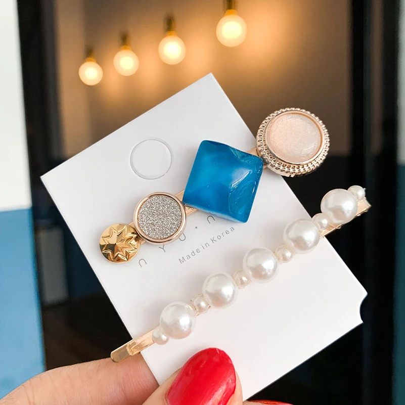

2019 New Fashion Rhinestone Hairclips For Girl Quietly Elegant Hair Clip For Women Colorful Hairpins For Girls Popular Headwear