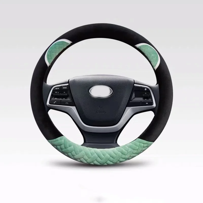 Универсальный 38 см чехол на руль чехлы колеса для peugeot HONDA короткий плюшевый авто