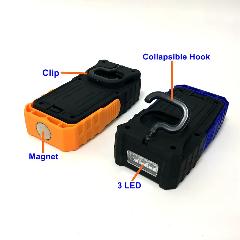 Портативный Универсальный светодиодный фонарик MingRay с аккумулятором магнитное