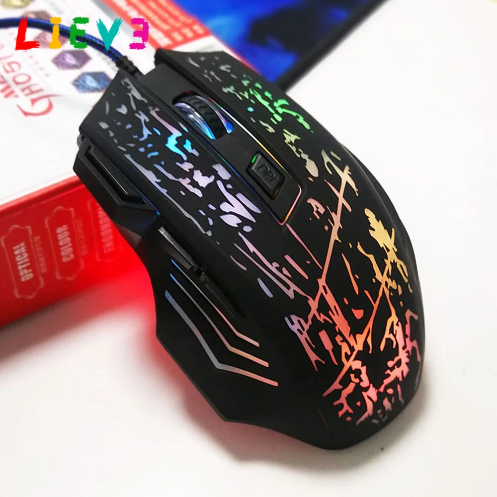 

DPI LED Optical 7 Buttons Wired Gaming Mouse 3D USB Gamer Computer Mice For PC Adjustable Mouse gaming mouse wired mouse