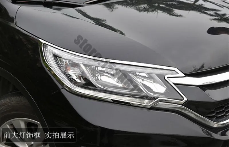 

for Honda CR-V CRV 2012-2016 ABS Chrome Front+Rear headlight Lamp Cover Car styling