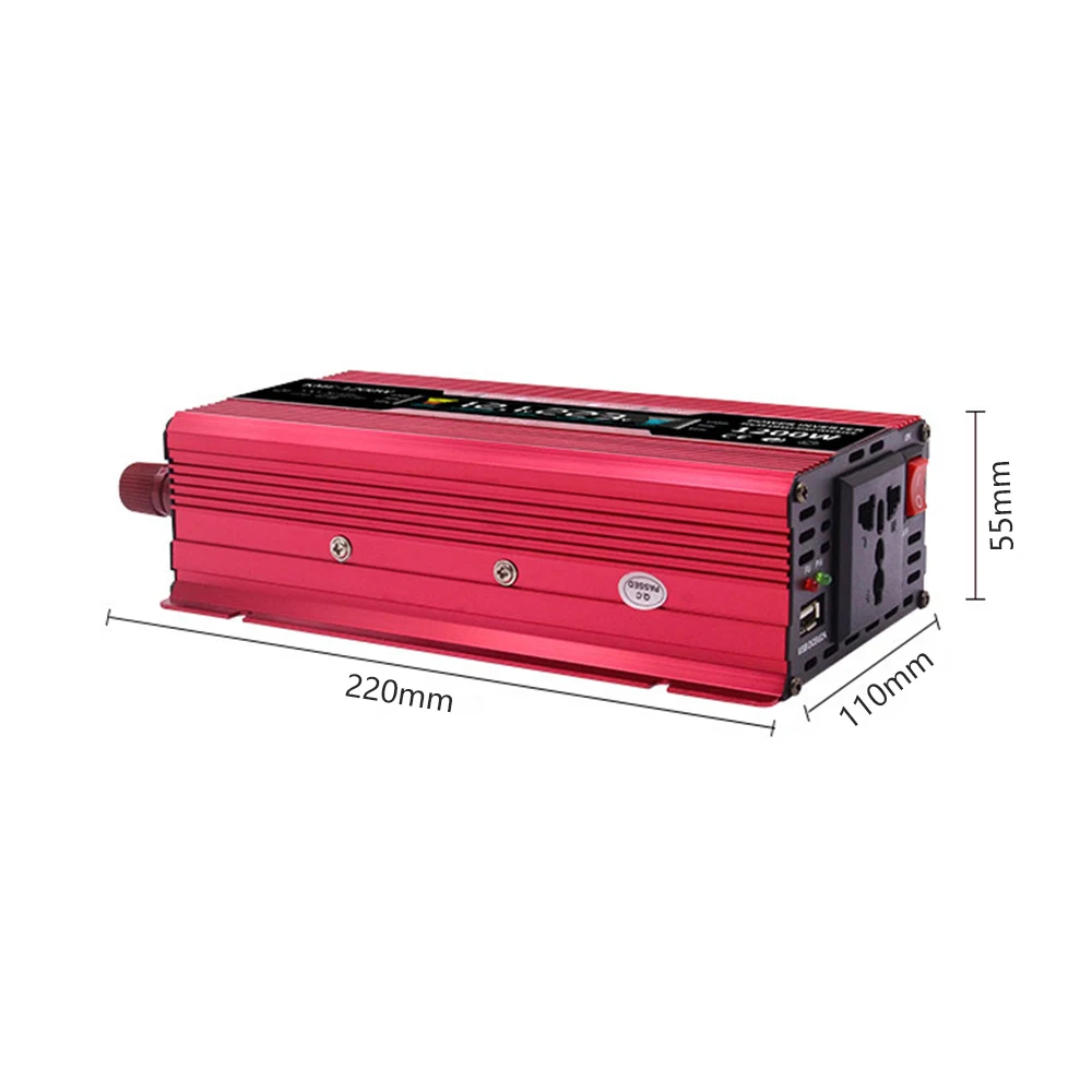 SUNYIMA инвертор DC12V 24 В в AC 220 1200 Вт модифицированный синусоидальный трансформатор
