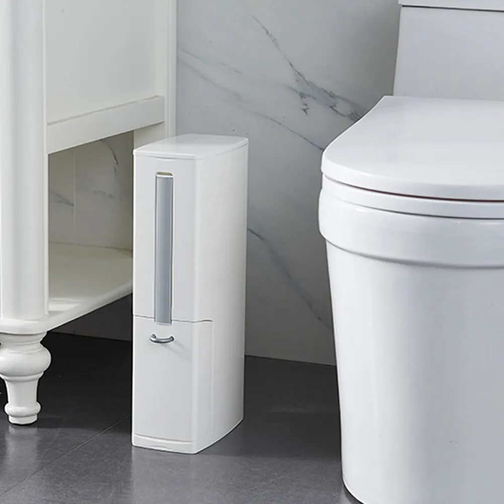 Пластиковый мусорный бак набор туалетной щетки ванная комната мусорное ведро