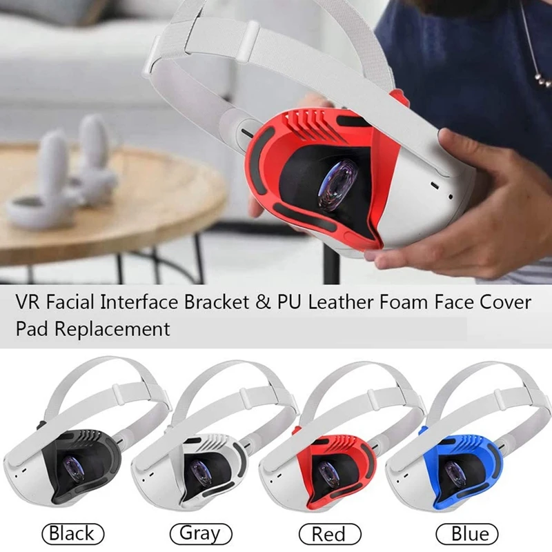 

6-In-1 Set VR Facial Interface Bracket & Face Pad for Quest 2