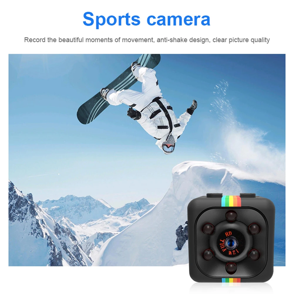 

1080P HD Mini IP Camera Video Sport SQ11 DV Carrying Handheld DVR Motion Detection Night Vision Camera Elements