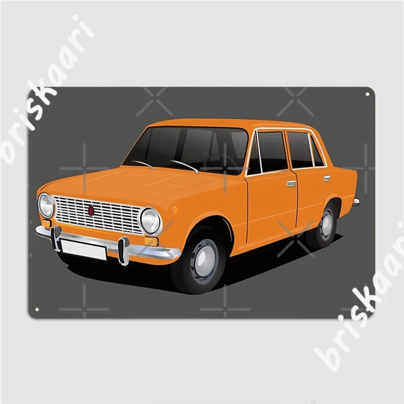 Vaz-2101 Lada 1200 оранжевые металлические знаки для клуба, вечеринки, кинотеатра, Настенный декор, оловянные плакаты