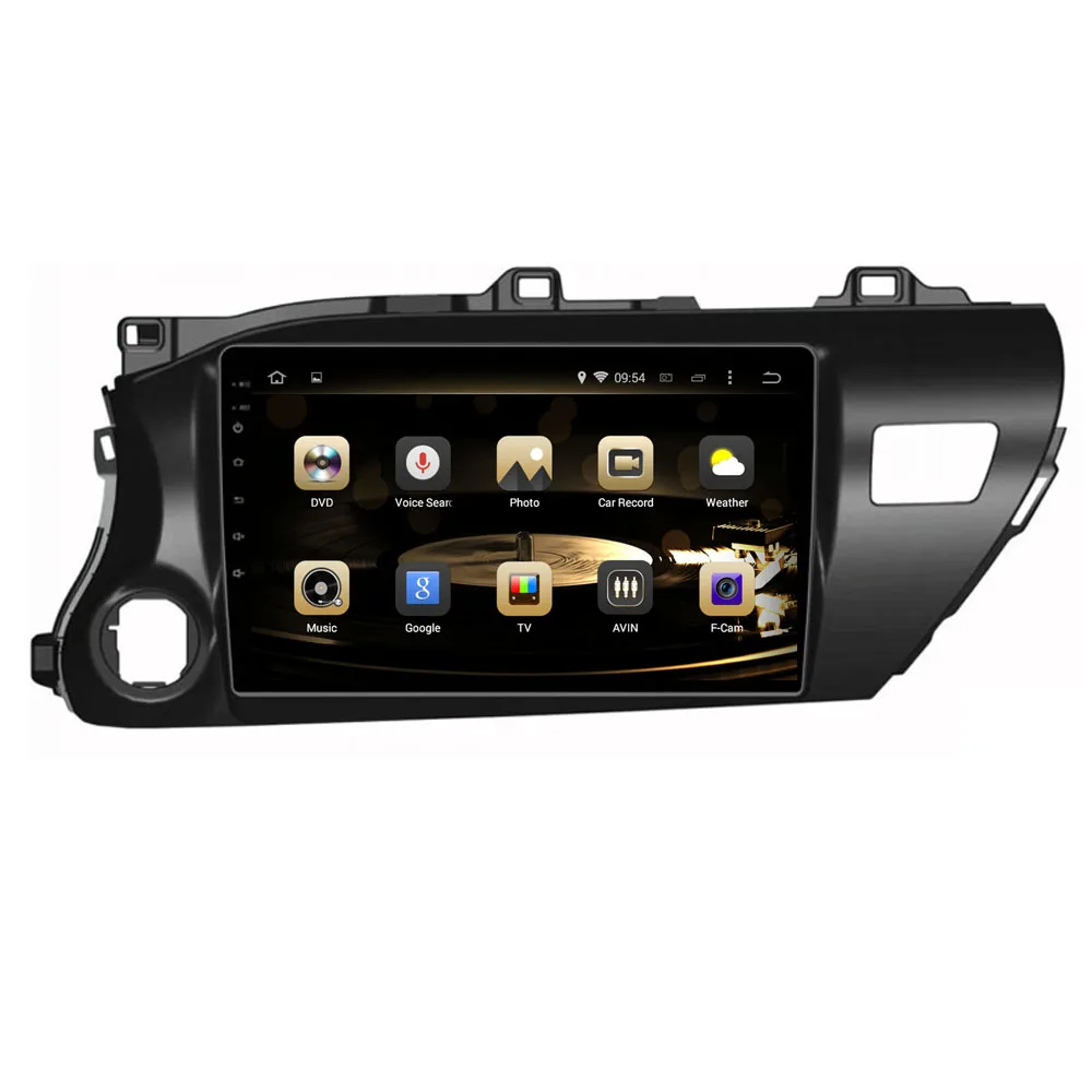 Android 9 0 Восьмиядерный PX6/PX5 подходит для Toyota Hilux 2016 2019 автомобильный dvd плеер