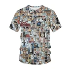 Мужская футболка с аниме Harajuku, топ на тему аниме, рубашка 3DT, летняя модная одежда для мальчиков, уличная одежда большого размера, 2021