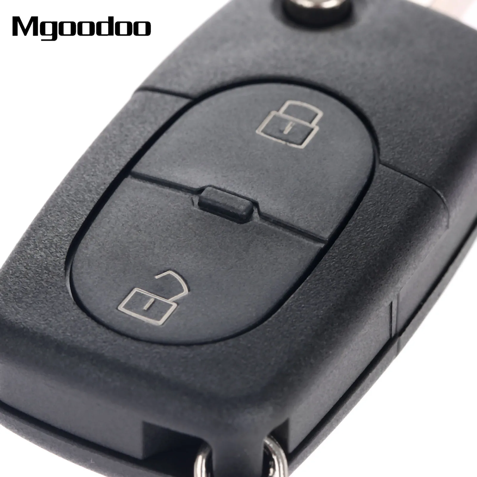 

Mgoodoo Flip Folding Remote Key Fob Case 2 Buttons Replacement Car Key Shell For Audi A2 A3 A4 A6 CR2032 Blank Blade Car Key